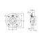 Ami Bearings SINGLE ROW BALL BEARING, 45MM WIDE SET SCREW PILOTED FLANGE CARTRIDGE UCME209 - alternate 2